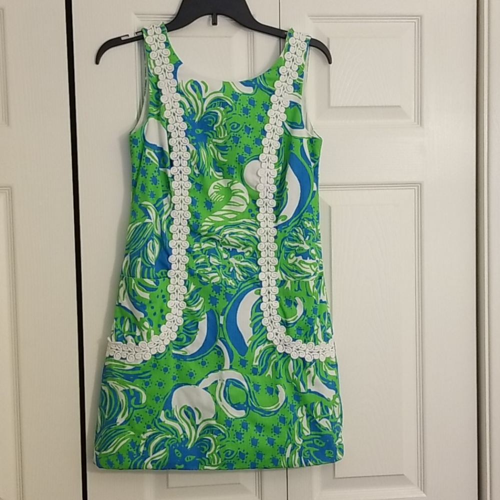 Lilly Pulitzer Roar of the Jungle Shift Dress Sz.2